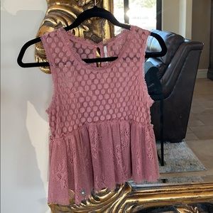 Free People Lace Top